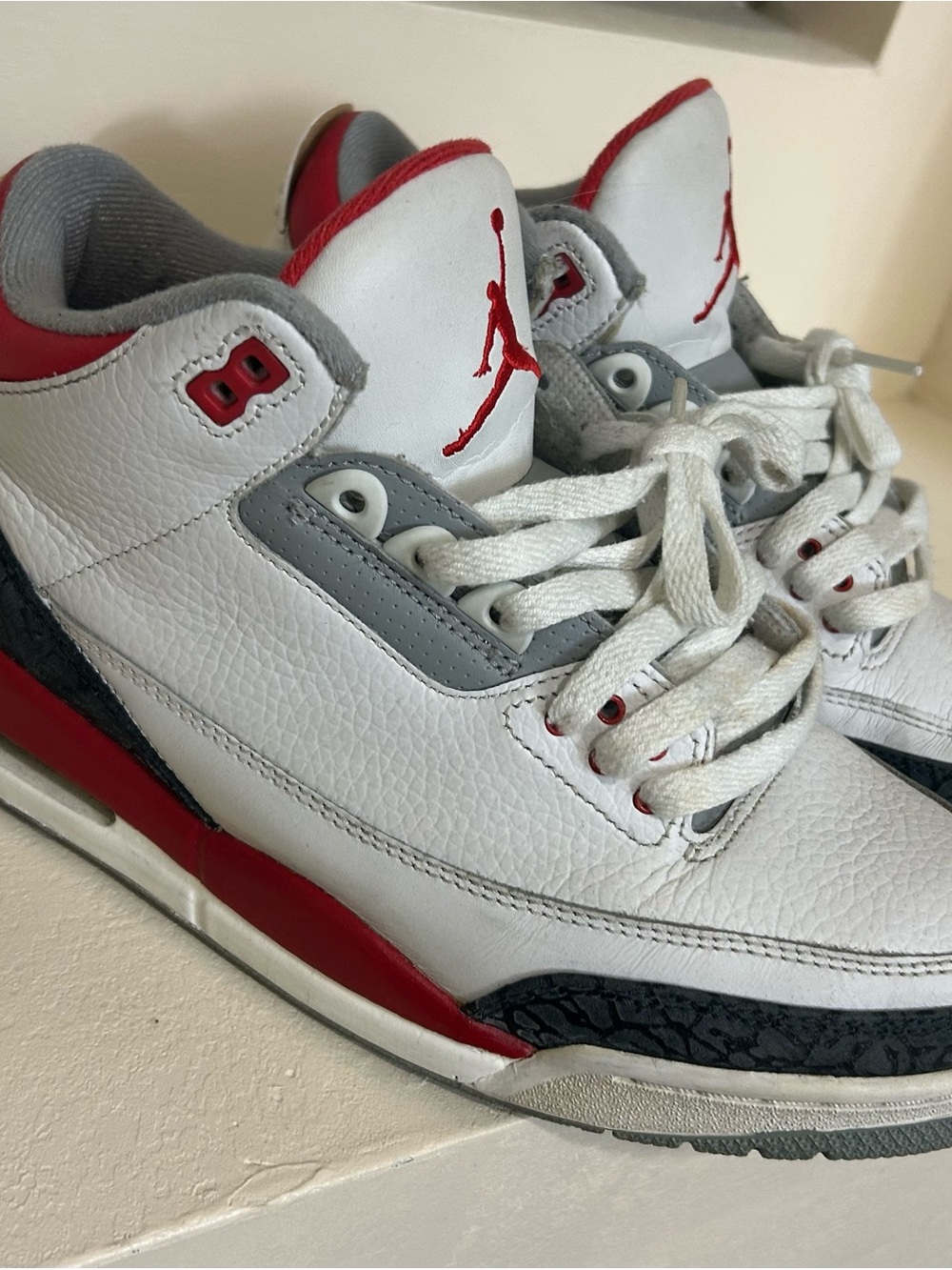 Jordan 3 Fire Red size 9 men with no box